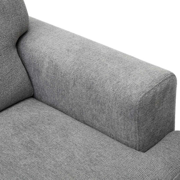 Medford Modern 2-piece Grey Fabric Sectional