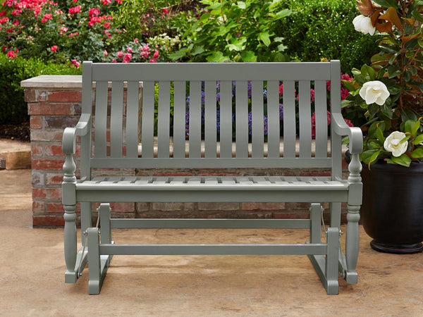 Member's Mark Painted Wood Glider Bench - Grey