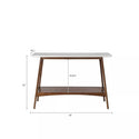Parker Madison Park Console Table - Off White - Pecan