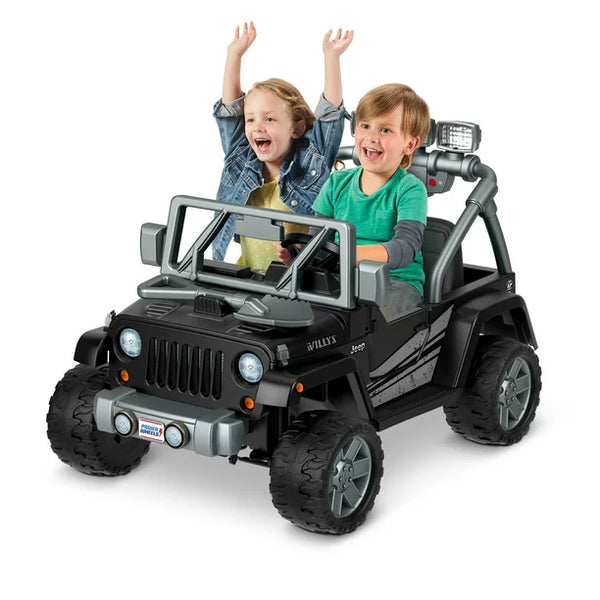 Power Wheels Jeep Wrangler Willys Black Ride On
