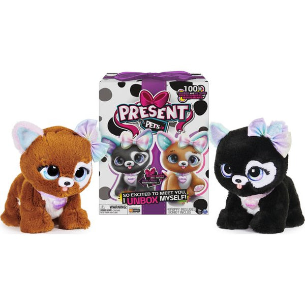 Present Pets, Glitter Puppy Interactive Plush Pet Toy with Over 100 Sounds and Actions