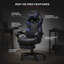 Respawn 110 Pro Racing Style Gaming Chair, in Blue