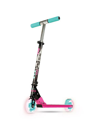 KOBE Junior Pro Mini-Scooter - avec 4 Roues LED Pivotantes - Enfants 2 à 6  Ans - Rose 