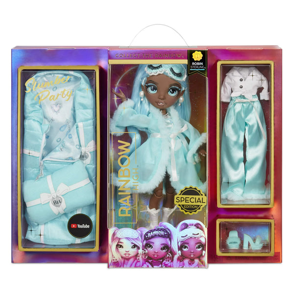 Rainbow High™ Slumber Party Robin Sterling™ – Doll and Playset