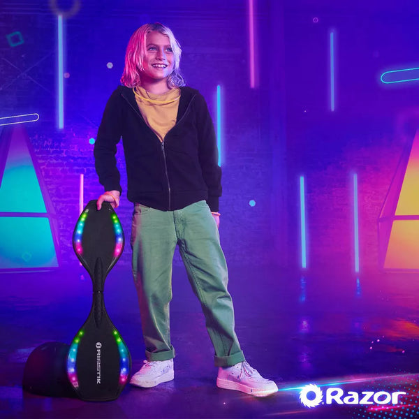Razor Rip Rider Lightshow Razor Ripstik Mini DLX Lightshow Skateboard - Black | US2DK