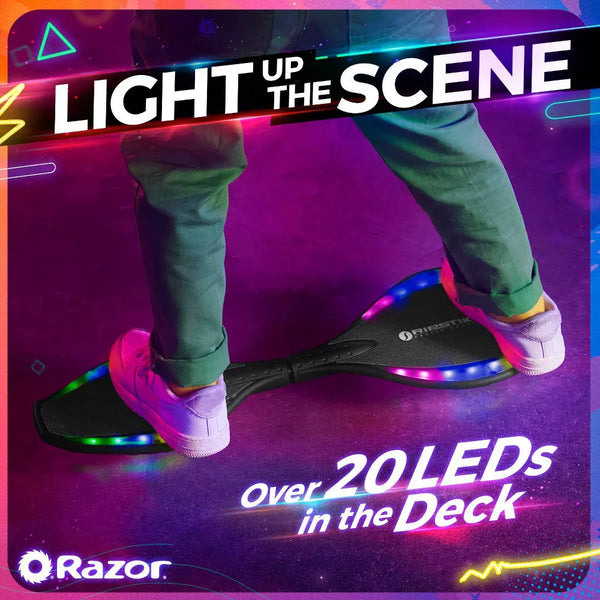 Razor Ripstik Mini DLX Lightshow Skateboard - Black