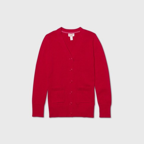 Red uniform cardigan (10-12)