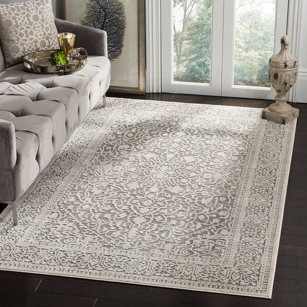 Reflection Area Rug , Gray - Cream 7 x 10 (240 cm x 300 cm)