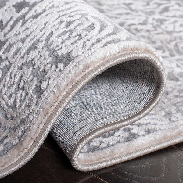 Reflection Area Rug , Gray - Cream 7 x 10 (240 cm x 300 cm)