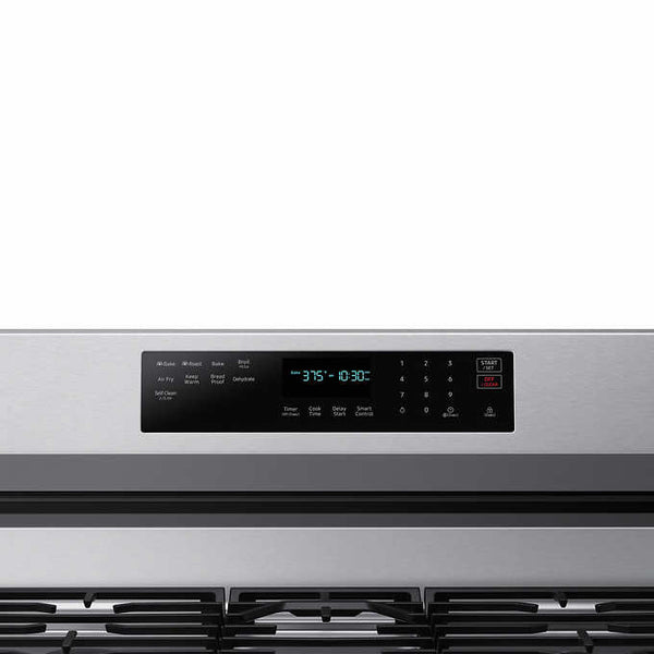 Samsung 6.0 cu. ft. Smart Freestanding Gas Range with No-Preheat Air Fry, Convection+ & Stainless Cooktop