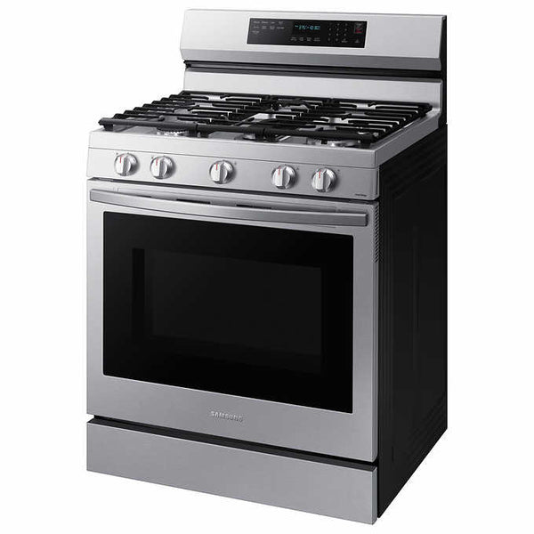 Samsung 6.0 cu. ft. Smart Freestanding Gas Range with No-Preheat Air Fry, Convection+ & Stainless Cooktop