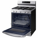 Samsung 6.0 cu. ft. Smart Freestanding Gas Range with No-Preheat Air Fry, Convection+ & Stainless Cooktop