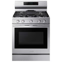Samsung 6.0 cu. ft. Smart Freestanding Gas Range with No-Preheat Air Fry, Convection+ & Stainless Cooktop