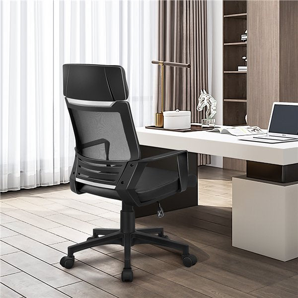 SmileMart Adjustable Ergonomic Mesh Office Chair Swivel , Black