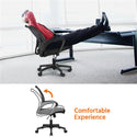 Smilemart Adjustable Mid Back Mesh Swivel Office Chair with Armrests, Black