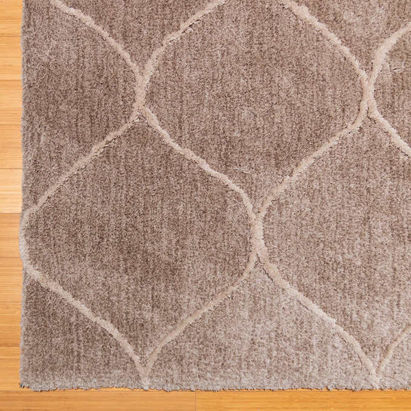 Soft Step Shag Area Rug, Roselle Taupe 7 x 10 (240 cm x 300 cm)