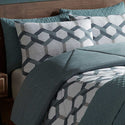 Style Decor 6-piece Comforter and Coverlet Set - Freemont Slate Blue
