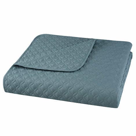 Style Decor 6-piece Comforter and Coverlet Set - Freemont Slate Blue