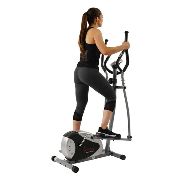 Sunny Health Fitness Magnetic Elliptical Bike Cross Trainer Machine Stepper
