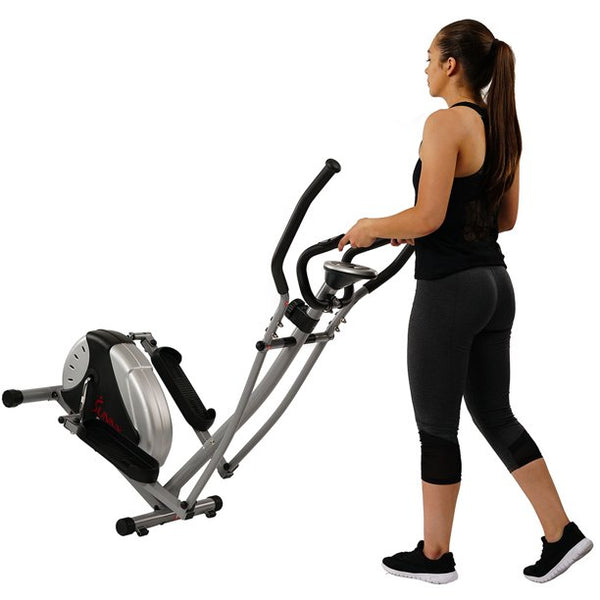 Sunny Health Fitness Magnetic Elliptical Bike Cross Trainer Machine Stepper