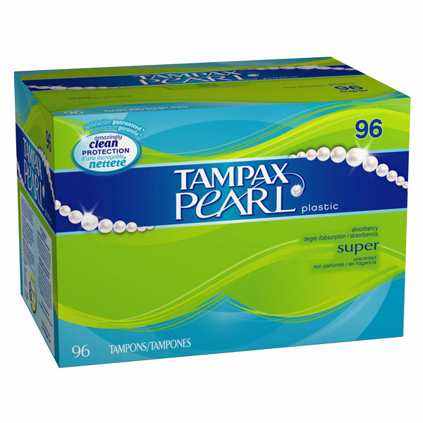 Tampax Pearl Tampons Super Unscented - 96 Ct