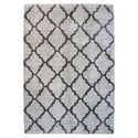 Thomasville Marketplace Luxury Trellis Shag Rugs, Cream 5'3