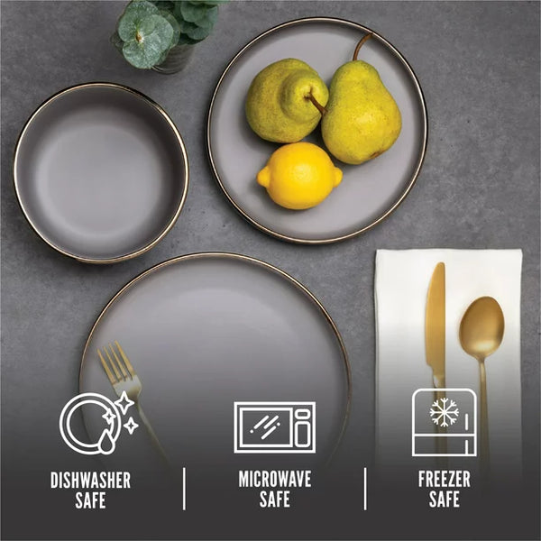 Thyme & Table Dinnerware Ava Stoneware 12 Piece Set