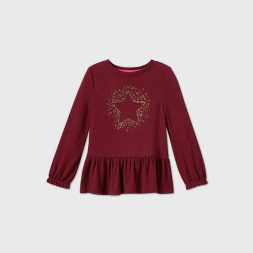 Toddler shirt burgundy (2)
