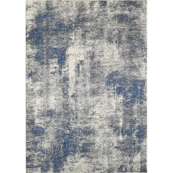 Totti Aries Frise Area Rug in Cream Navy  10' 6 