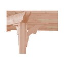 Unfinished Western Red Cedar 10 Ft. W x 10 Ft. D Solid Wood Pergola