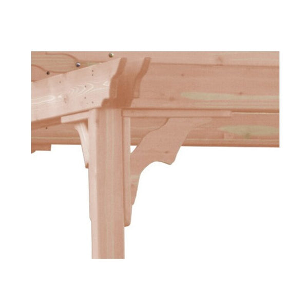 Unfinished Western Red Cedar 10 Ft. W x 10 Ft. D Solid Wood Pergola