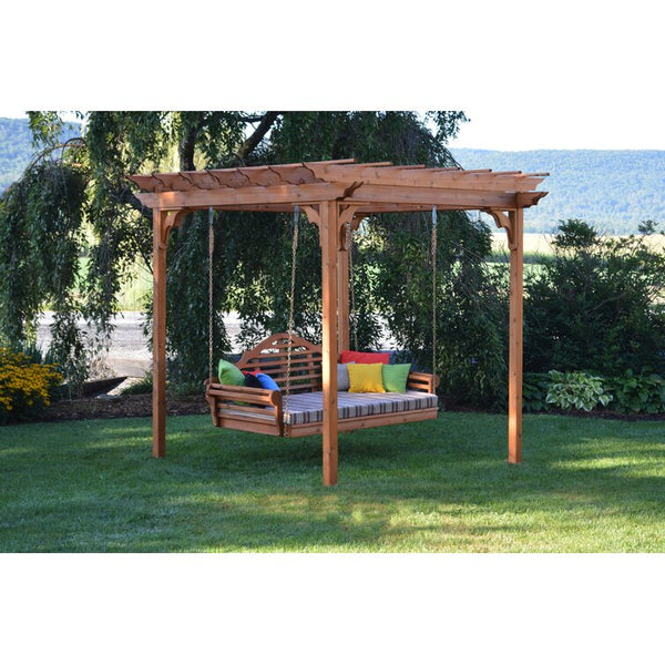Unfinished Western Red Cedar 10 Ft. W x 10 Ft. D Solid Wood Pergola