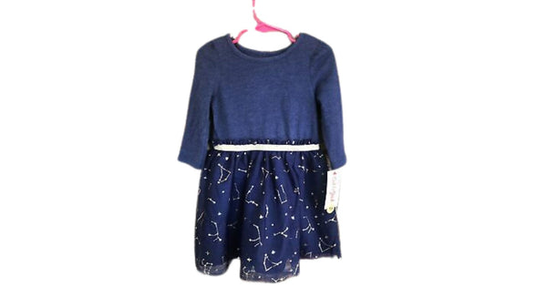 Cat & Jack navy sparkly silver star (5)