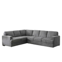 Medford Modern 2-piece Grey Fabric Sectional