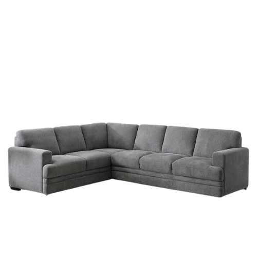 Medford Modern 2-piece Grey Fabric Sectional