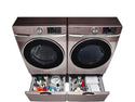 SAMSUNG 27-Inch WasSamsung Pedestal Stand w/ Pull Out Laundry Storage Drawer, Stainless Steel, WE402NC Champagne