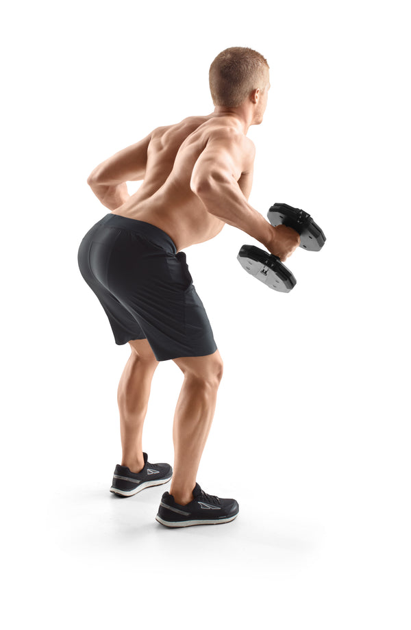Weider Select-a-Weight 50 lb. Adjustable Dumbbell Set and Storage Tray, Sold as Pair