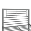 YourZone Kids' Twin Metal Platform Bed, Silver