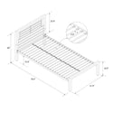 YourZone Kids' Twin Metal Platform Bed, Silver