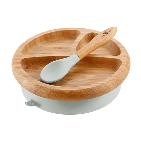 Bamboo Suction Baby Plate & Spoon