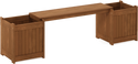 Fallah Wooden Planter Bench