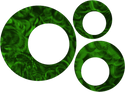 3 Piece Contemporary Circles Wall Décor Set