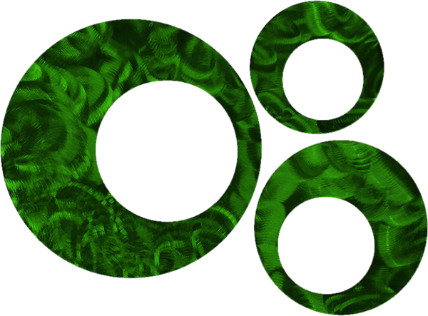 3 Piece Contemporary Circles Wall Décor Set